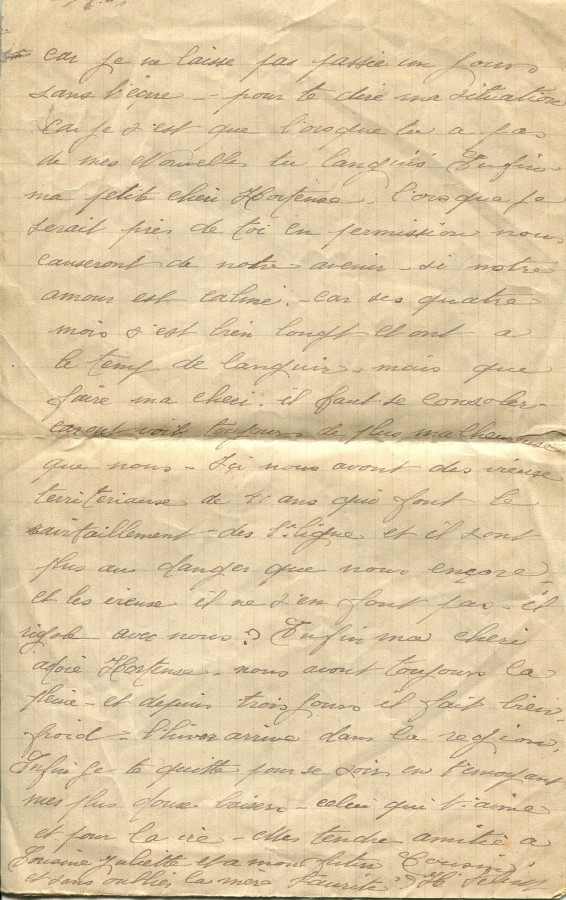 476 - 27 Novembre 1917 - Lettre d'Eugène Felenc adressée à sa fiancée Hortense Faurite - Page 4.jpg