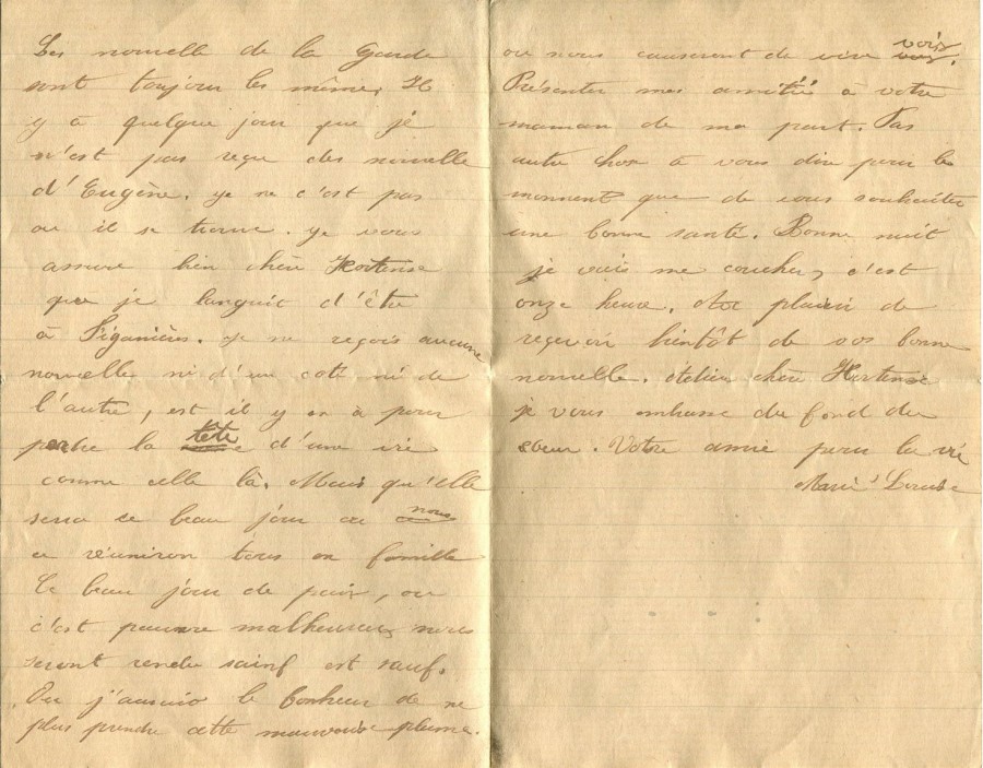 484 - Lettre de Marie-Louise Felenc adressée à Hortense Faurite datée du 1er décembre 1917-Pages 2 & 3.jpg